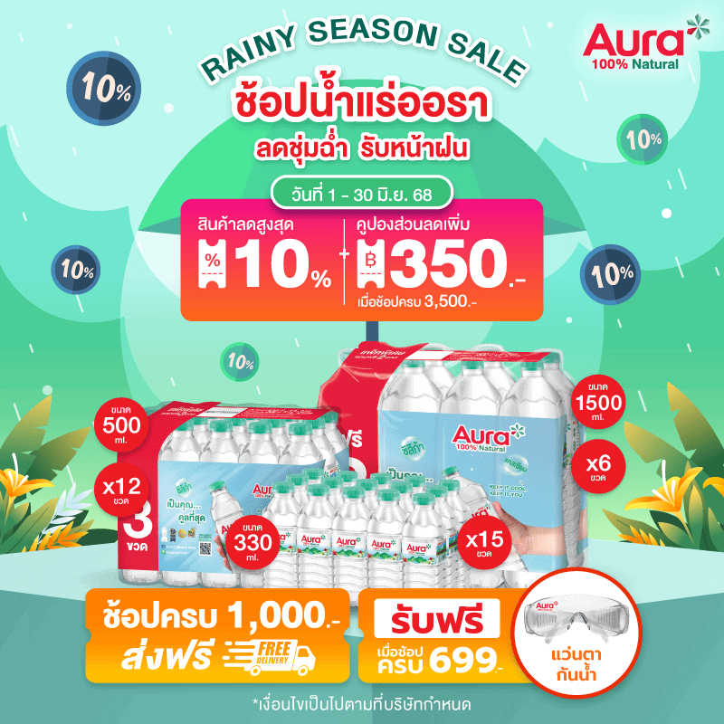 โปรโมชั่น น้ำแร่ออรา