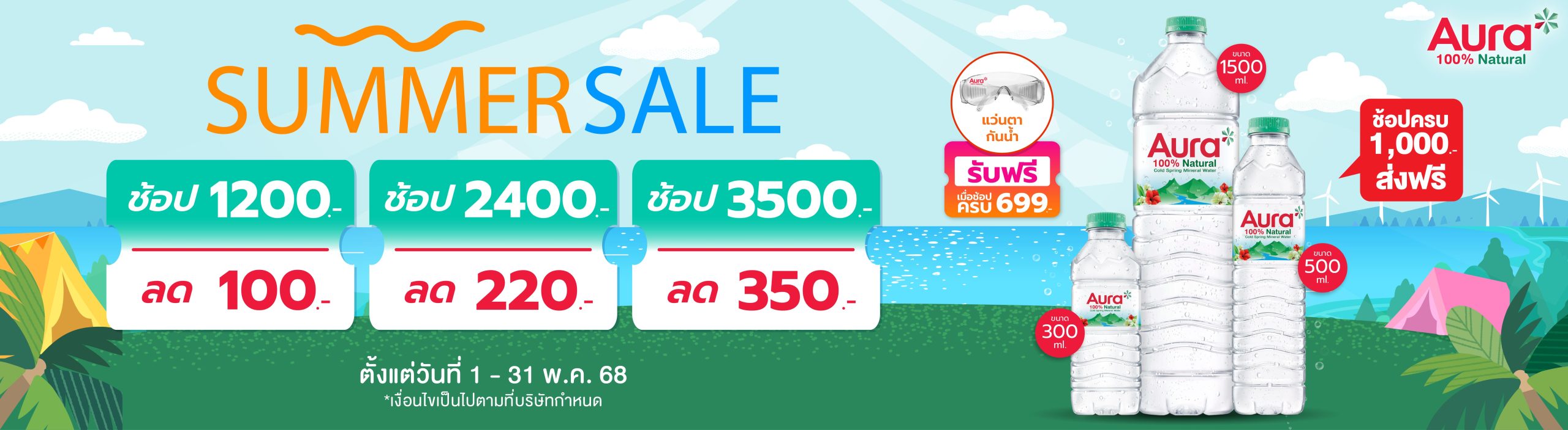 AURA Mineral Water น้ำแร่ออรา
